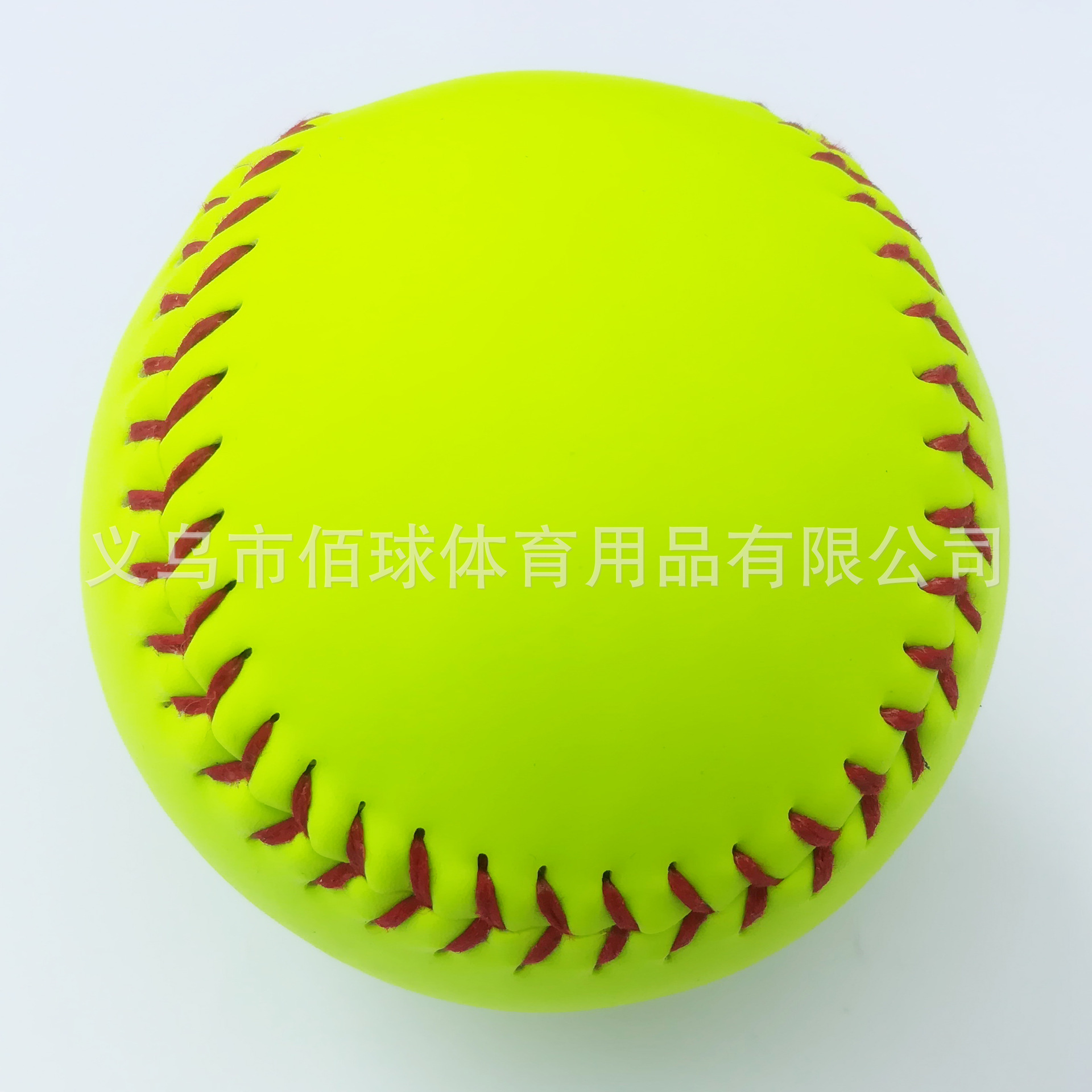 in stock wholesale blank 12 inch high quality PVC softball two hammer leather softball game training practice softball