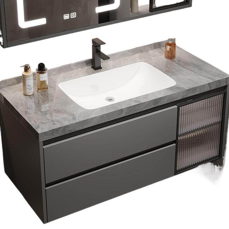 Bathroom Cabinet Ceramic Seamless Slate Integrated Basin Wash Basin Bathroom Wash Countertop Bathroom Wash Basin Cabinet Combination