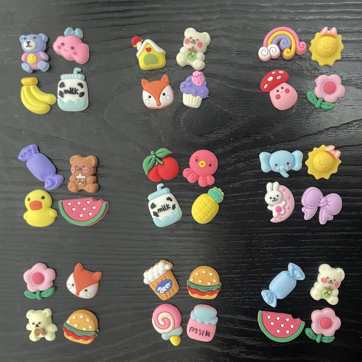 3D Stereo Stickers DIY Mobile Phone Stickers Thermos Cup Water Cup Stickers Plastic Cup Stickers 3D Doll Resin Buckle Decoration