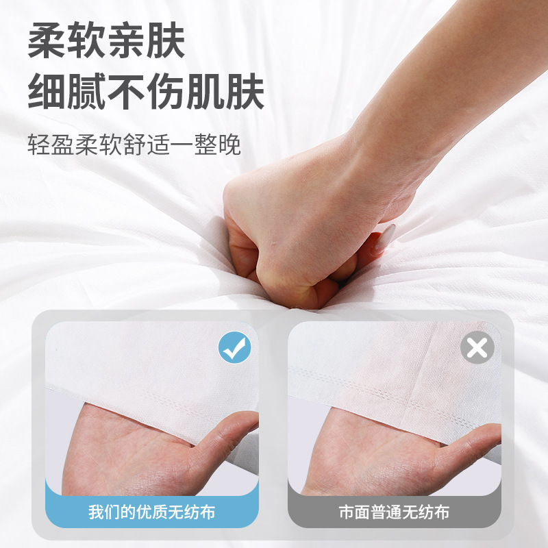 Disposable Pillowcase, Travel Pillow Cover, Fully Wrapped, Hygienic, Breathable, Individually Packaged Pillowcase, Hotel and B&B Environmentally Friendly Model