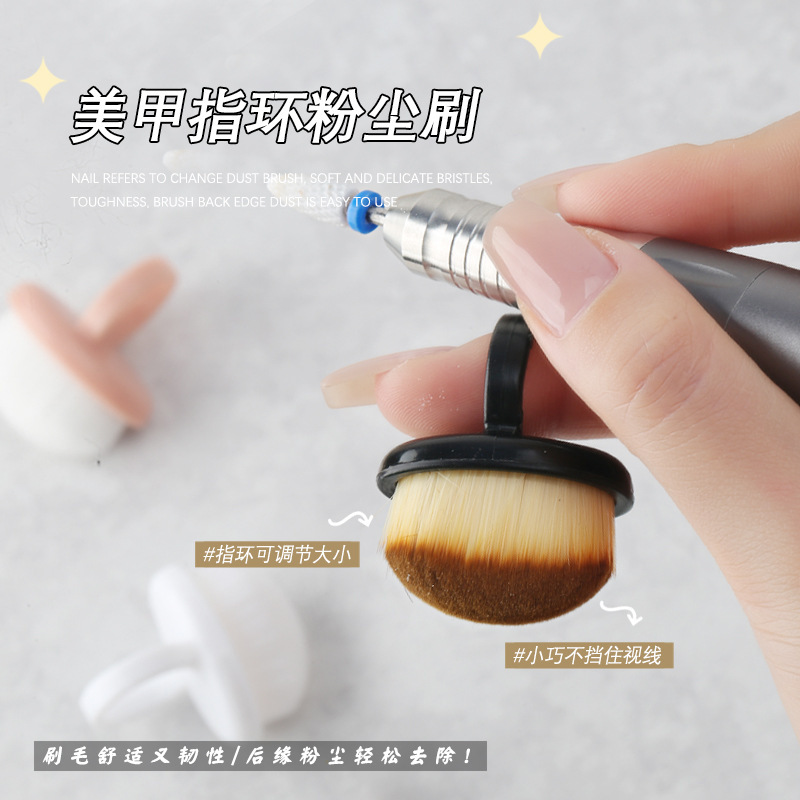 Новая кисть для ногтей с мягкой щетиной для удаления пыли с заднего края