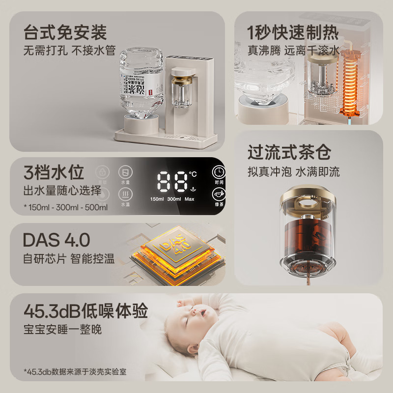 Light Shell Nongfu Spring Instant Hot Water Dispenser Mini Desktop Office Home Instant Hot Drinking Tea Bar Machine