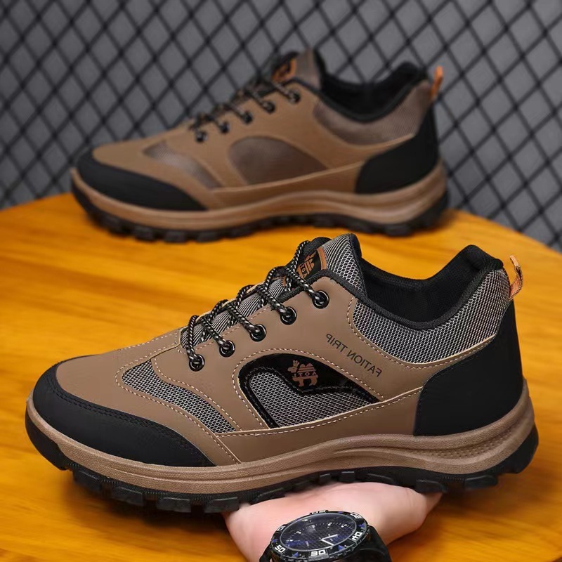 Новые мужские туристические ботинки, удобная повседневная спортивная обувь, теплые зимние ботинки для пожилых