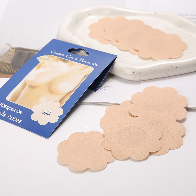 Girls' disposable anti-exposure floral chest stickers comfortable soft paste firm not easy to fall off anti-bump chest stickers