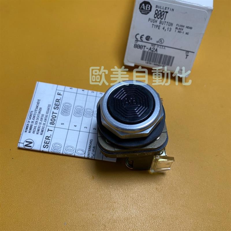 A089*Ab Rockwell 800T-A2A черная кнопка 800T-A2A плоская голова самовосстанавливающаяся кнопка