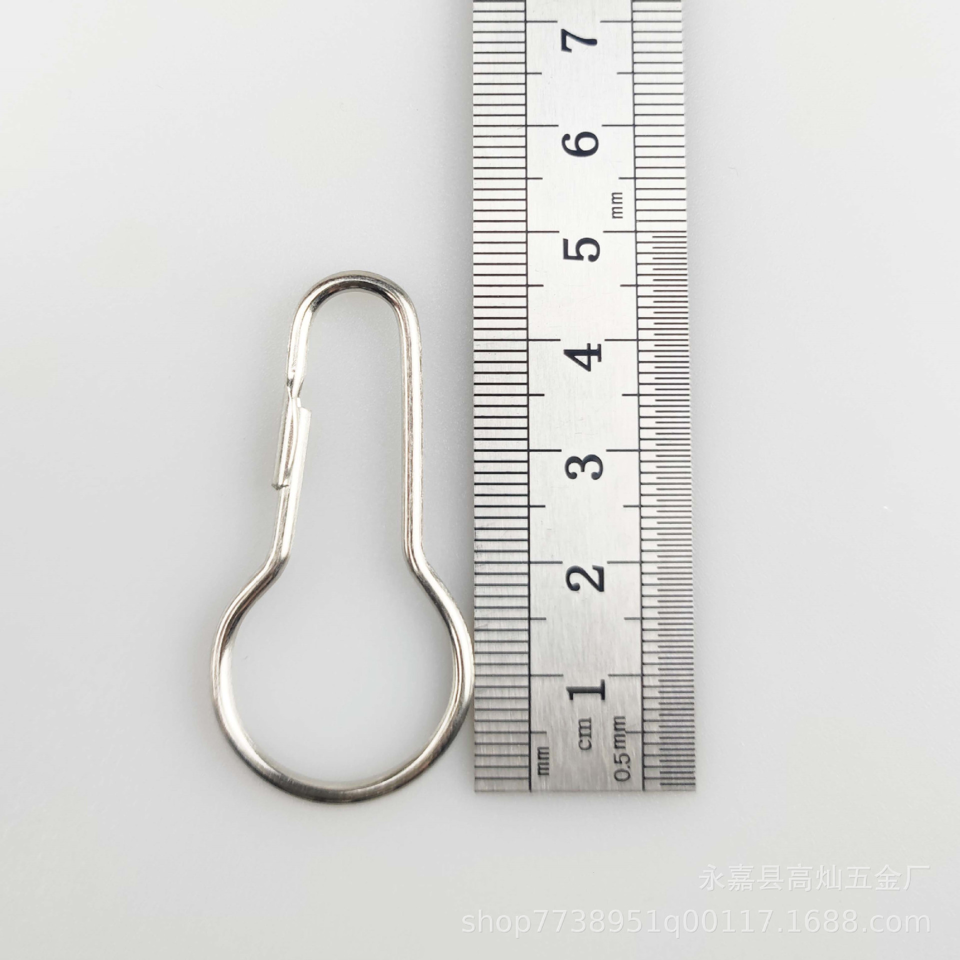 Metal Shower Curtain Hanging Buckle Gourd Buckle Gourd Hook Curtain Hook Shower Curtain Ring Accessories Hook