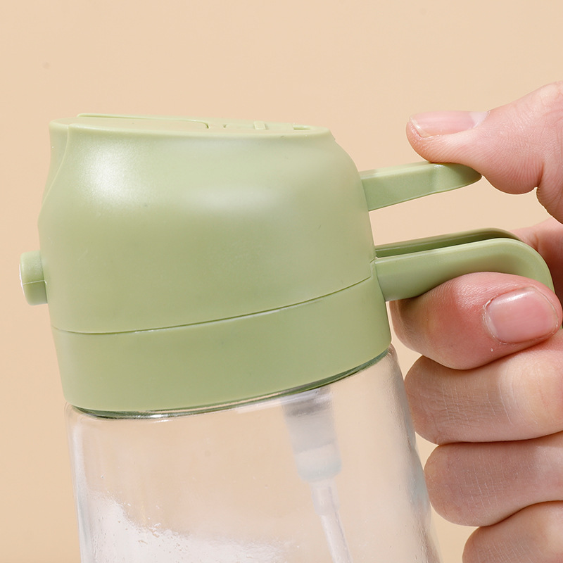 470ml Push-Type Oil Spray Bottle Can Spray and Pour Inverted Oil Spray Bottle Spray Artifact Spray Bottle Spray Bottle Edible Oil Spray Bottle