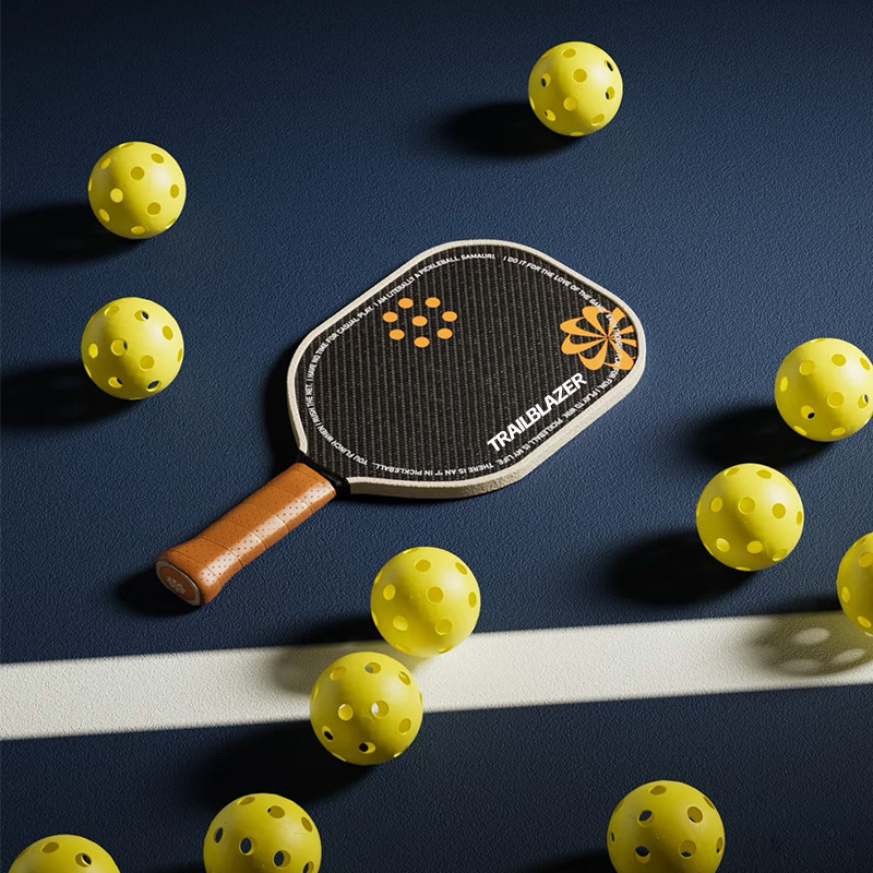 Cross-Border Exclusive Supply of Crazy Pickleballs Pickleball 40 Holes 26 Holes 74mm Injection Molding Multi-Color Optional Tpe