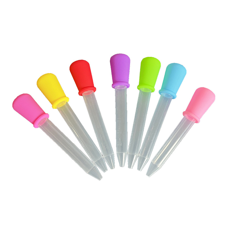 Многофункциональная силиконовая пипетка для детей, антизащитный кормитель с делениями 5 мл, инструмент для выпечки конфет