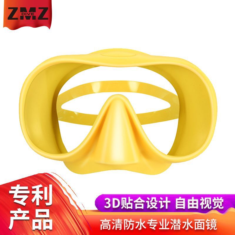 Производители в наличии большие защитные маски для дайвинга с антифогом, устойчивые к царапинам, с одним объективом, края из жидкого силикона, подходят для трансграничной торговли