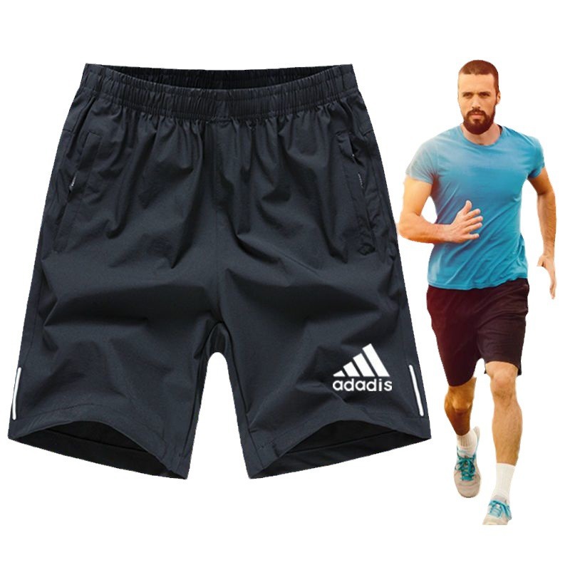 Sports Casual Shorts Men's Summer Outer Wear Ice Silk Quick-drying Pants Loose Plus Size Running and Fitness Pants