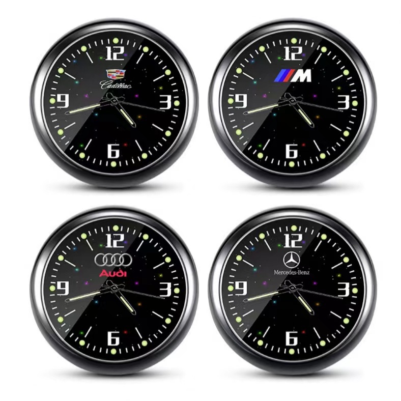 Spot Starry Sky Car Watch Wholesale Promotion Car Clock Fashion Car Ornaments Creative Electronic Car Clock Head