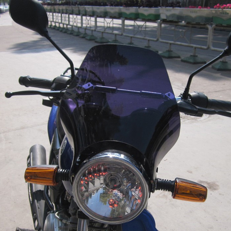 Модифицированный ветровик мотоцикла круглый свет подходит для дефлектора ветровик 3мм утолщённый монолитный дропшиппинг