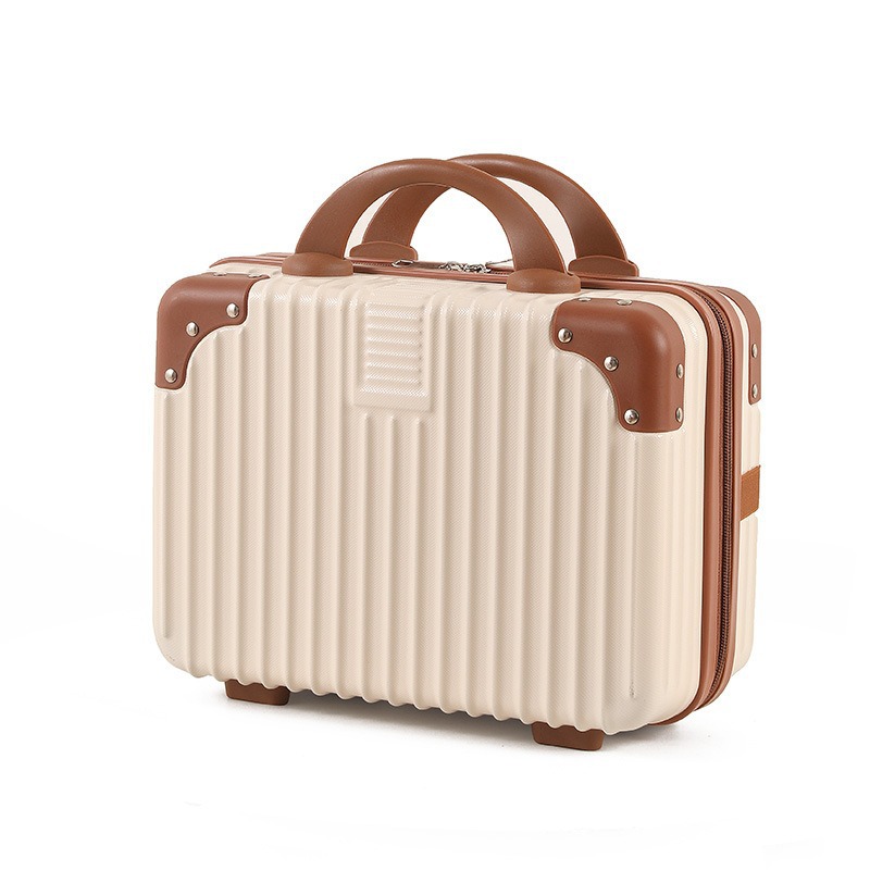 Retro Luggage Case Mini Cosmetic Case 14 Inch Small Case Accompanying Gift 16 Inch Suitcase Storage Password Locomer