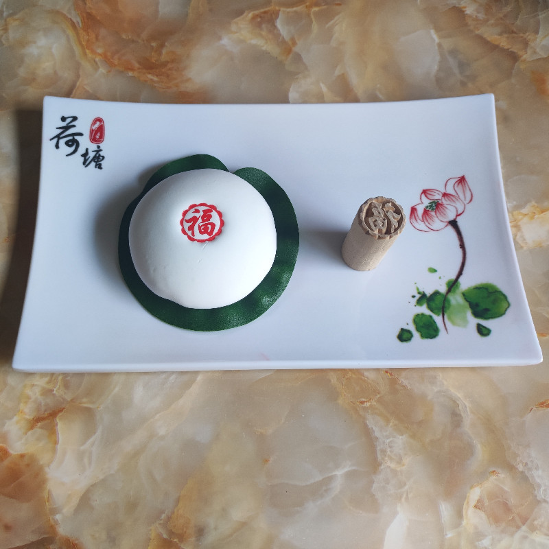 Wooden Stamp Su-style Moon Cake Bean Sauce Snack Steamed Buns Steamed Bun White Pasta Baking Pasta Wooden 2.5cm