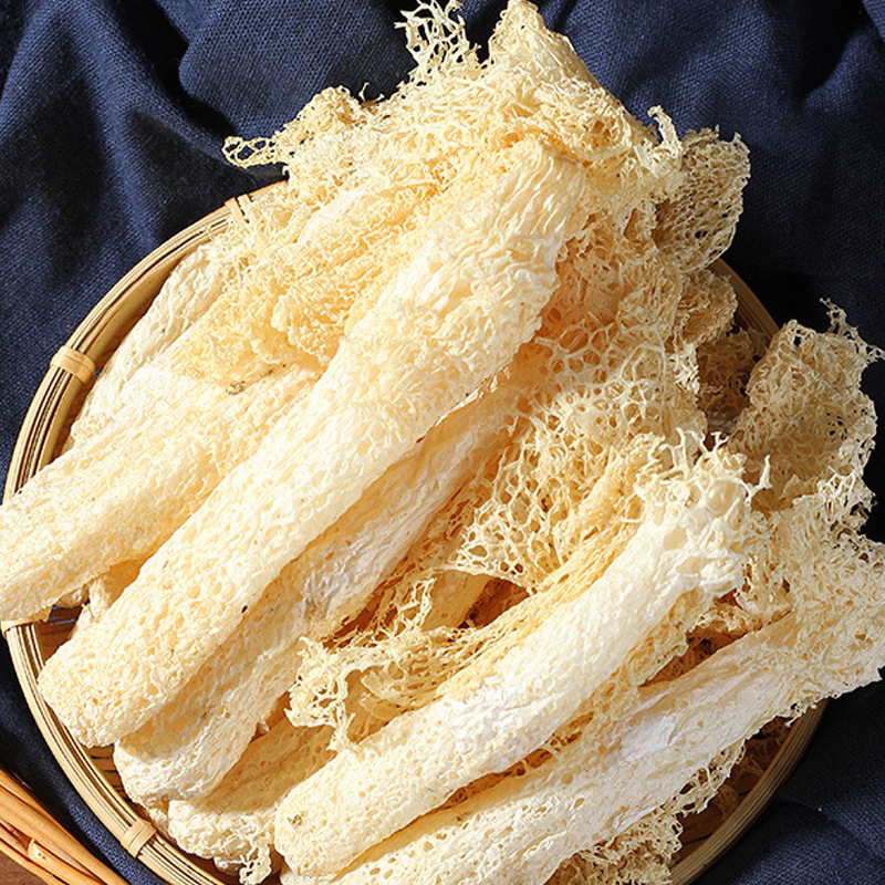 Gutian New Arrival Bamboo Fungus Dry Goods Wholesale Sulfur-Free Long Skirt Bamboo Fungus 15g Edible Fungus Base Origin