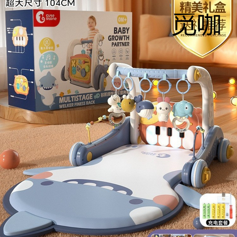 Live Stone Baby Fitness Stand Pedal Piano Newborn Gift Baby 3-6 Months and Above 0-1 Years Old Educational Early Education