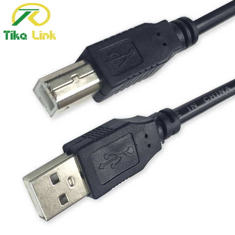 Factory Direct Sales USB Printer Data Cable 1.5m Square Port Usb2.0 Cable High Speed Transmission Black Durable