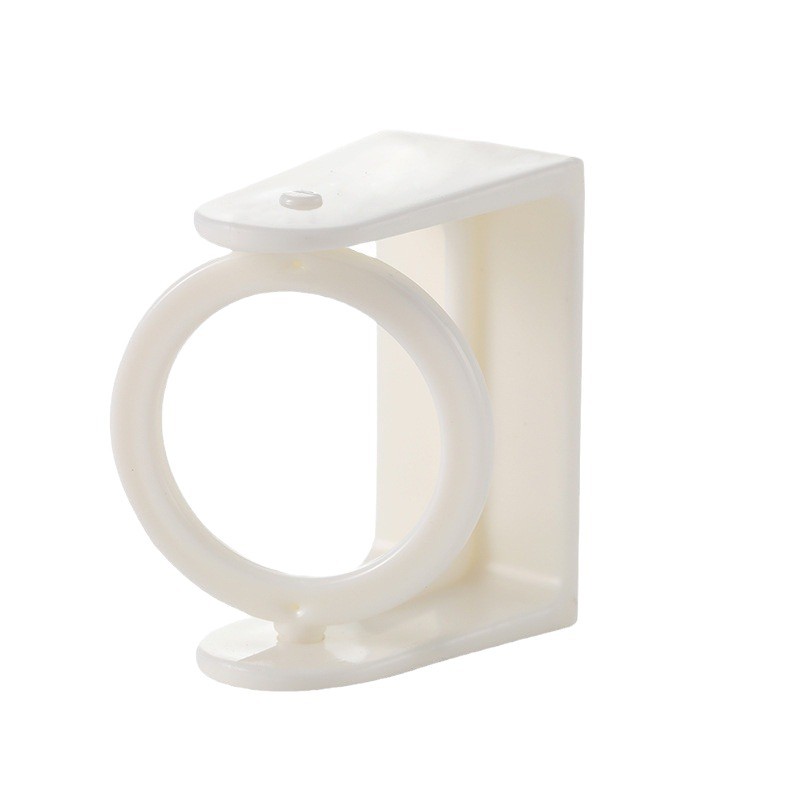 Rotating Hanging Ring Curtain Rod Bevel Telescopic Rod Fixed Bracket Kitchen Hanging Rod Door Curtain Towel Rotating Punch-Free Hook