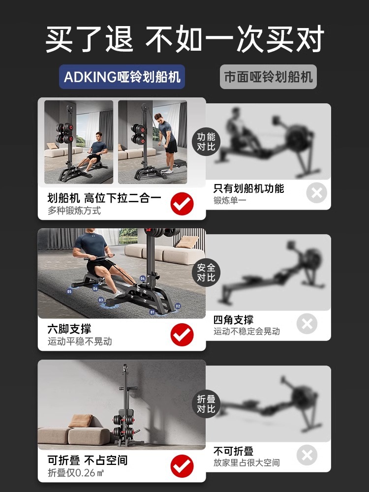 Rowing Machine Home Mute Indoor Aerobic Fat Burning Slimming Sports Equipment Foldable Rowing Machine Fitness Equipment