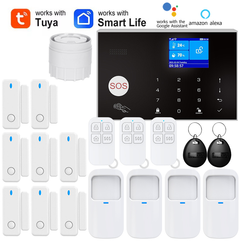 Граффити умная сигнализация Wifi+Gsm для дома беспроводная сигнализация мобильный телефон дистанционное управление