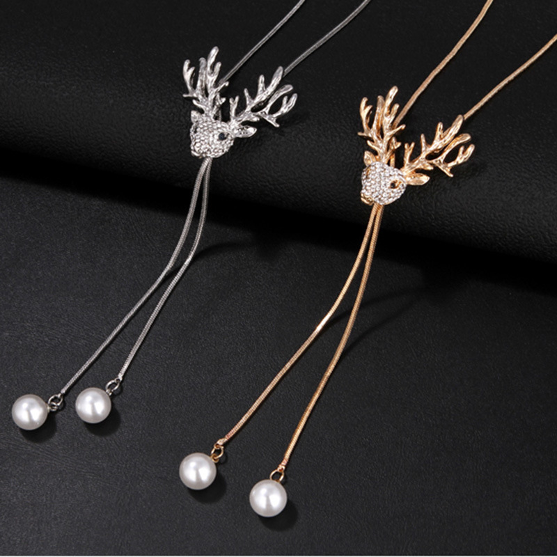 Factory direct supply flower sweater chain female high sense pendant pendant long necklace new tassel jewelry wholesale