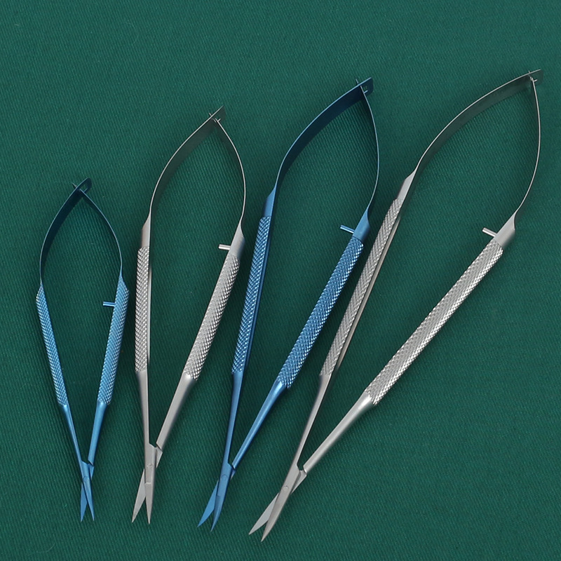 Инструмент офтальмологический микроскопический из нержавеющей стали, корнеальные ножницы, ножницы для удаления шва, двойная блефаропластика, тонкие ножницы для открытия уголка глаза