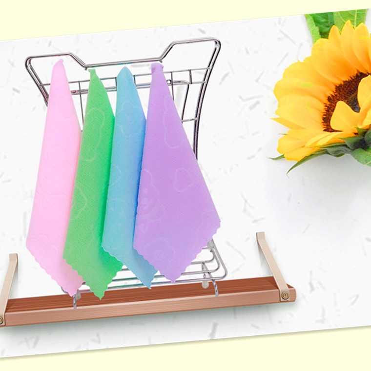 Маленькое полотенце с рисунком медведя из тонкого волокна, цветное, подарок на мероприятие, гостиничные принадлежности