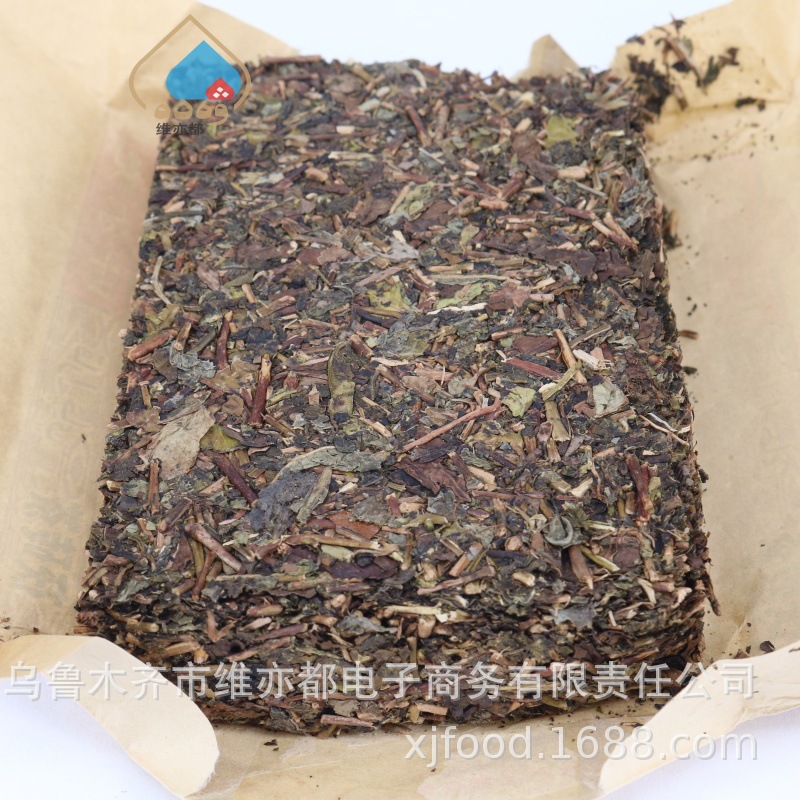 Xinjiang Yuerhao Fu Brick Tea 300g Black Tea Black Hair Tea Boiled Milk Tea Zarapshan Tea Wholesale