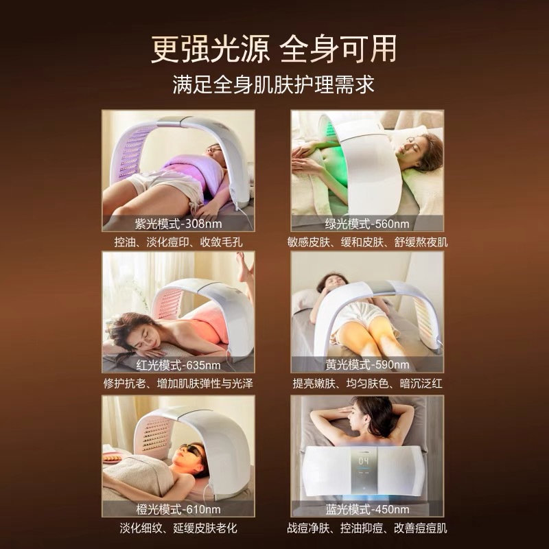 Korean Version of the Spectrometer, Haimis Phototherapy, Large Row of Lights, Whitening and Rejuvenating Photon Instrument, Colorful Spectrum, Large Space