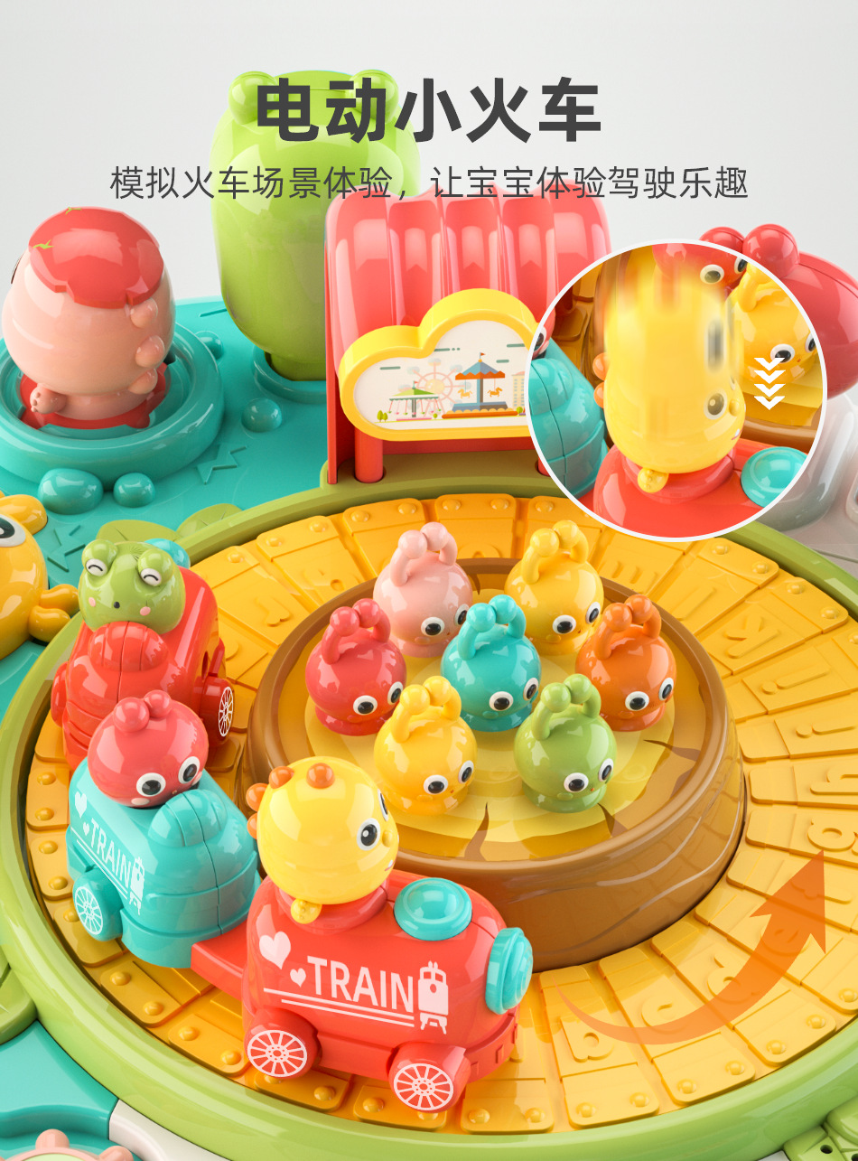 Children's multi-functional early education game table educational infant toys baby learning Table 2 gifts 1-3 years old boys and girls