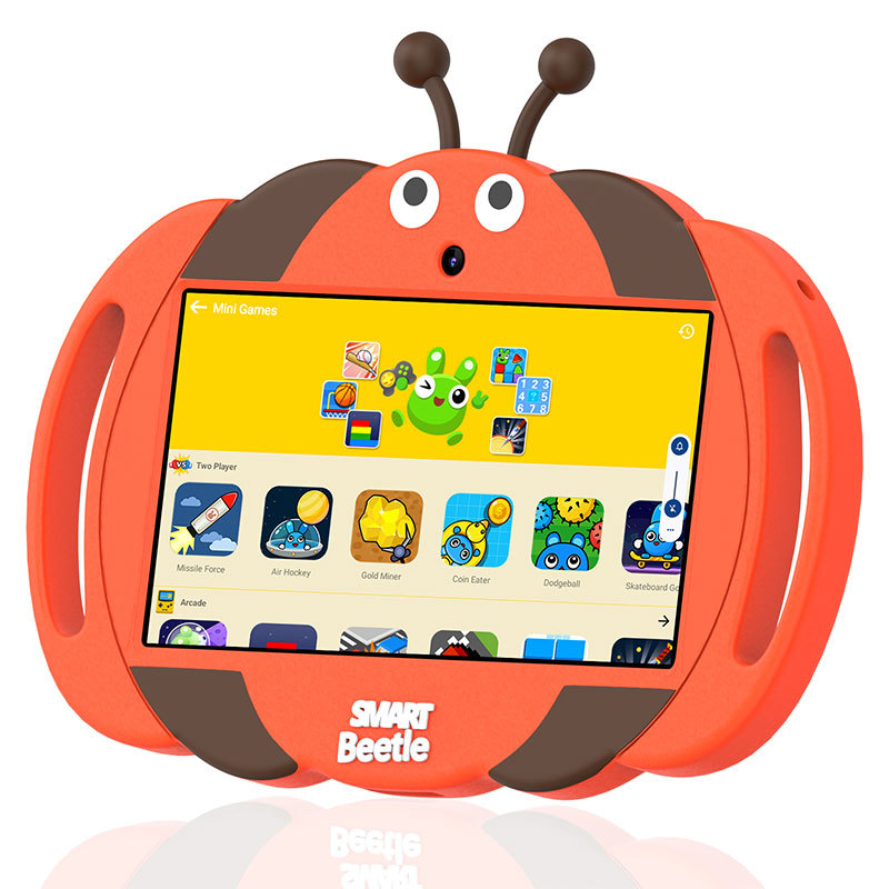 Cross-border foreign trade for the new 7-inch with protective silicone sleeve cute shape educational children's flat