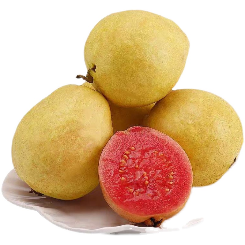 Sf/Jingdong Free Shipping Fujian Zhangzhou Red Heart Guava Fruit 2.5kg Soft Heart Glutinous Guava Fruit Whole Box Fresh