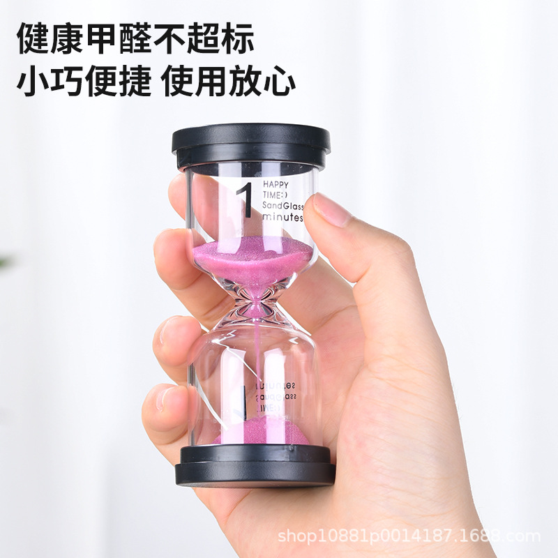 In-Stock Exquisite Black Lid Creative Ornament High-End Hourglass Modern Light Luxury Student Gift Hourglass Timer