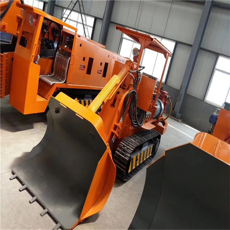 Side Unloading Rock Loader, Efficient Tunnel Slag Removal Equipment, Wide Bucket for Quick Unloading