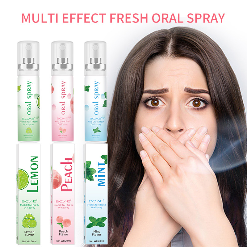 BOAE oral freshener oral care portable oral spray fresh breath mint flavor mouth spray wholesale