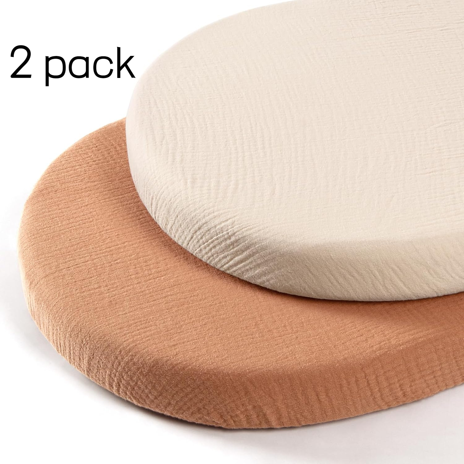 Кроватка для младенцев с покрывалом 2 предмета, муслиновый дышащий хлопок, съемное покрытие для матраса