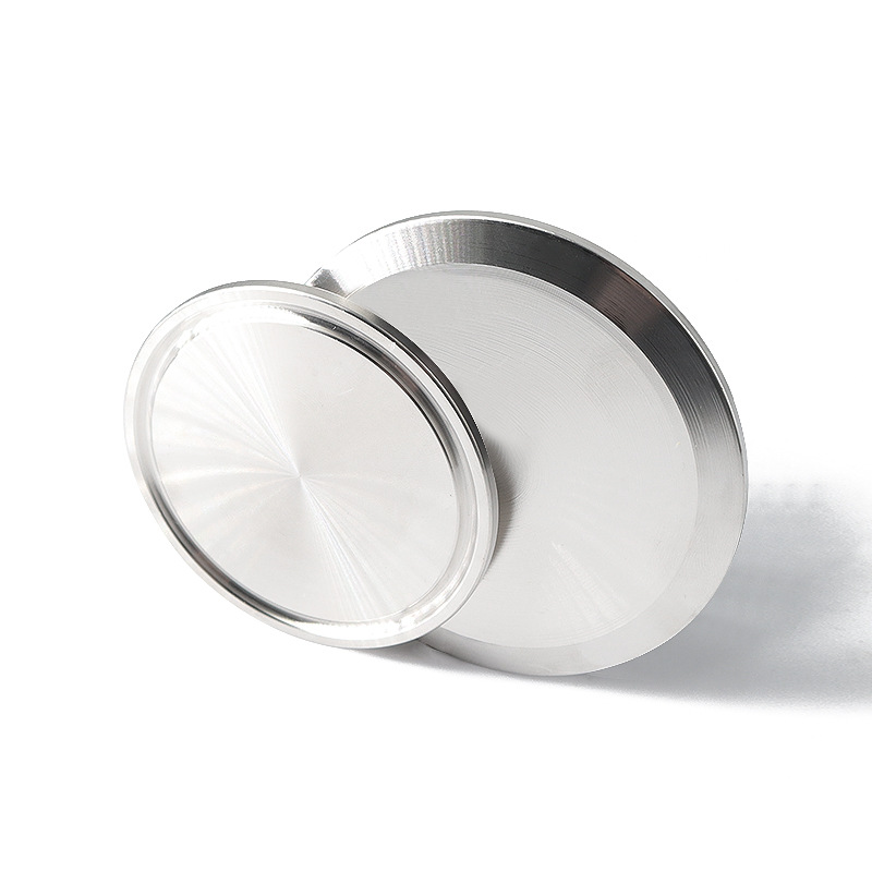 304/316 Stainless Steel Quick-fitting Blind Plate Sanitary Clamp Type Plug Chuck Blocking Plate Quick-opening Blind Cover Blind Plate 38