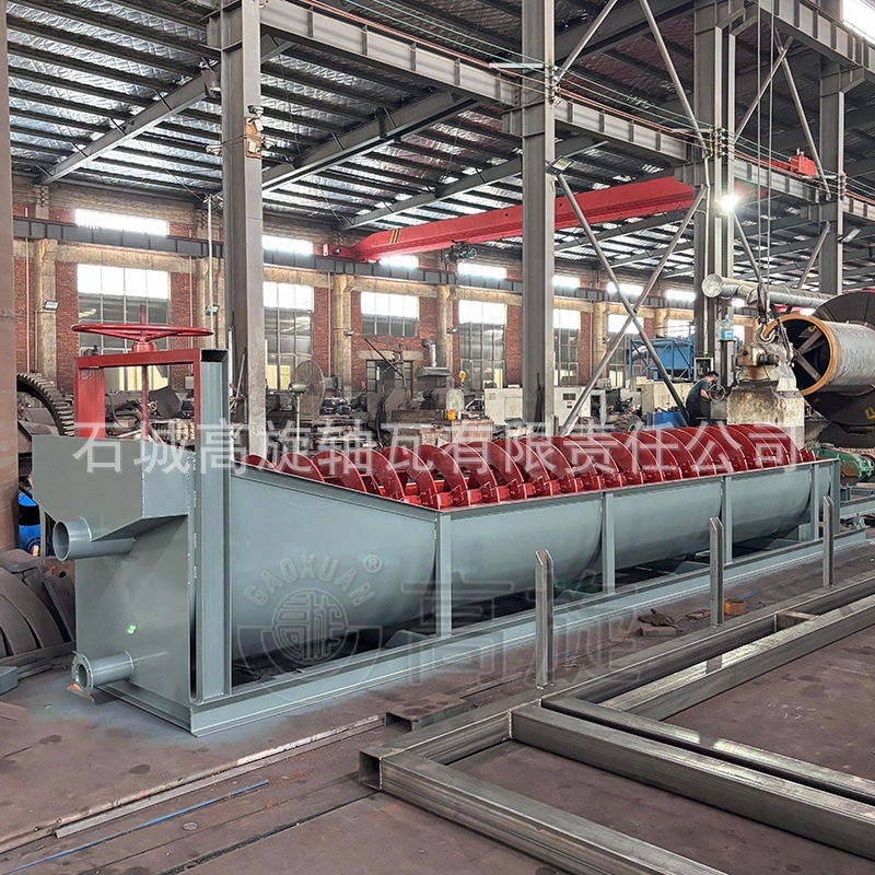 Large Single and Double Graders, Quartz Sand Sorting Machines, Mineral Glass Slag Washing Machines, Spiral Scrubbing and Pulping Machines