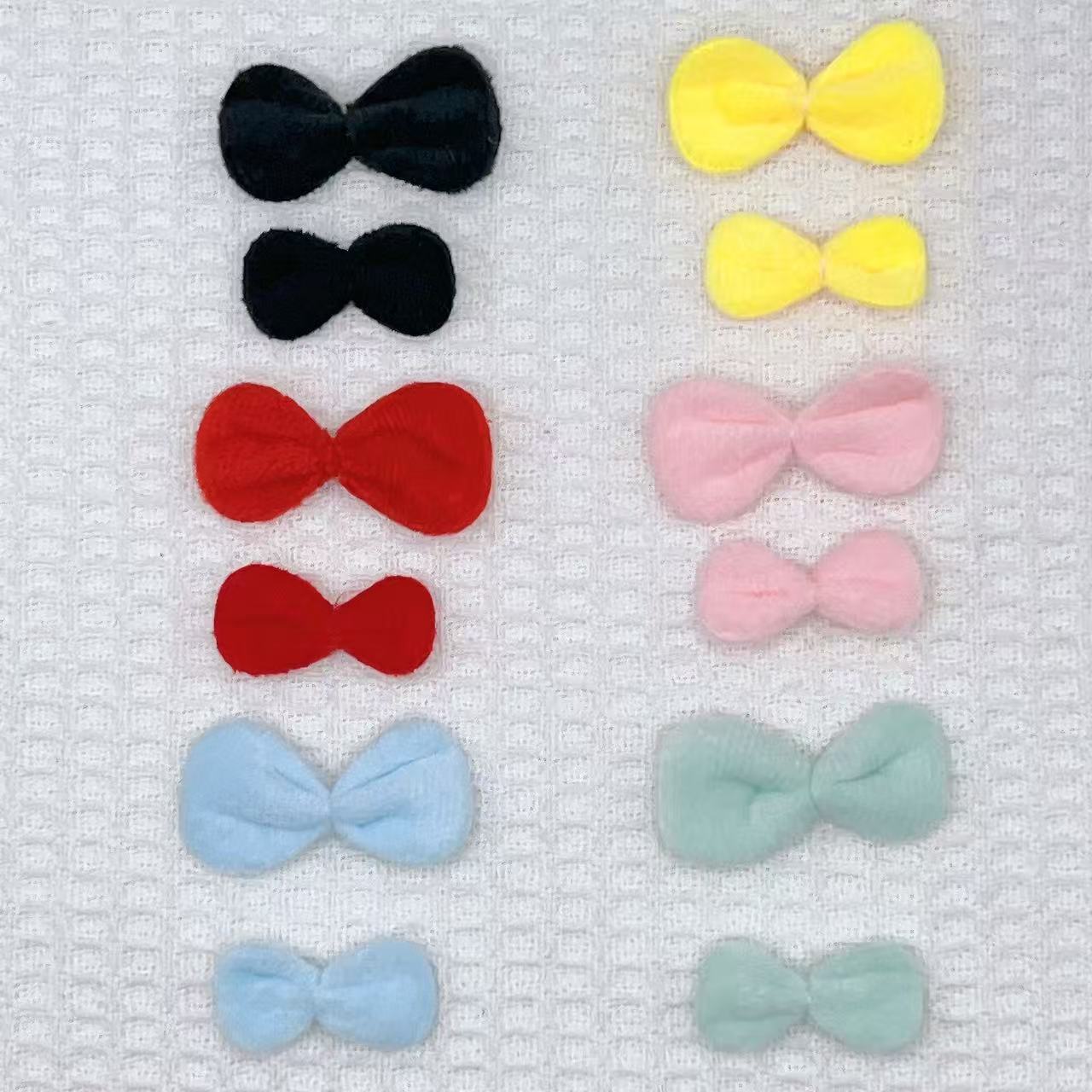 Candy Color Stuffed Bow Fabric Accessories DIY Headwear Hair Accessories Mobile Phone Case Accessories Clothes Accessories Wholesale