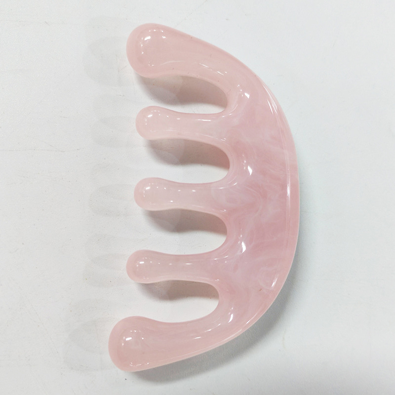 Factory Direct Supply Head Meridian Massage Comb Facial Meridian Massage Point Dial Tendon Head Therapy Comb Five-tooth Six-tooth Comb