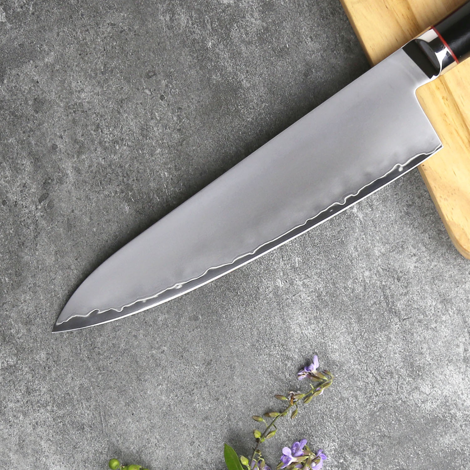 In stock Sanhe steel 10Cr15MoV knife suit kitchen knife chef knife fruit knife cutting knife universal knife sharp