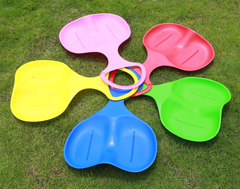 Fan-Shaped Thickened Wear-Resistant Grass Skiing Board Sand Butt Pad Lawn Ski Sheet Snowboard Sliding Pad Sliding Sheet Grass Skiing Sheet