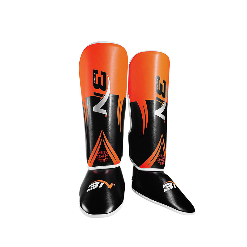 Bn Muay Thai Leg Guards, Adult and Kidsren's Boxing Foot Guards, Sanda Fighting Shin Guards, Fighting Training Calf Guards