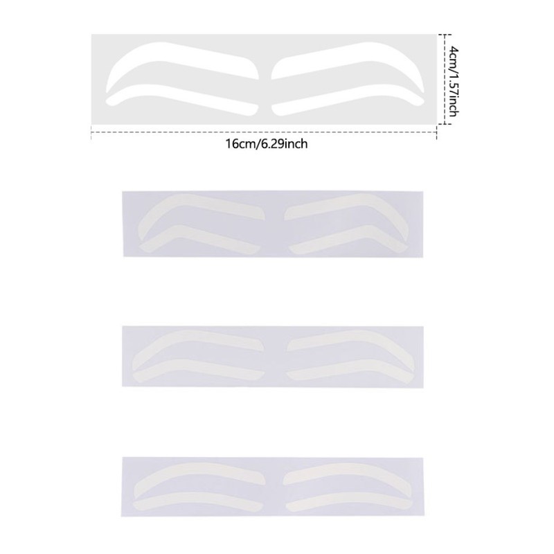Embroidery Disposable Eyebrow Tattoo Auxiliary Sticker Makeup Positioning Eyebrow Painted Thrush Fixed-point Eyebrow Design Positioning Sticker