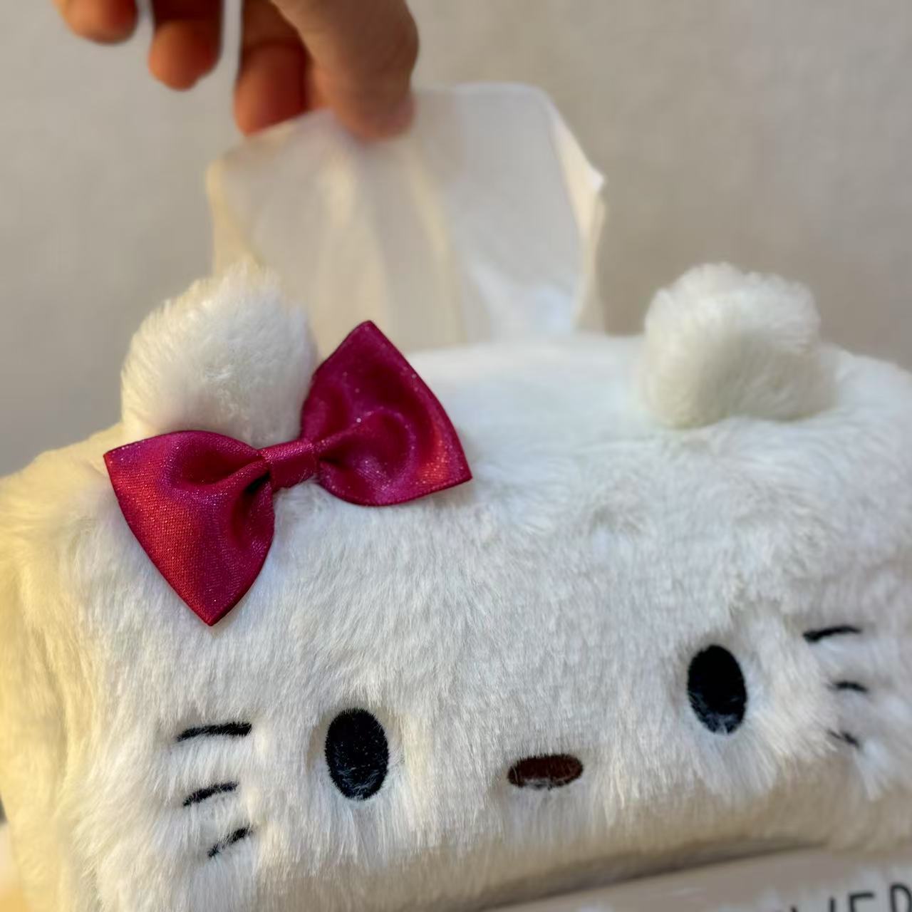 Creative Capybara Tissue Box Plush Toy Cappibala Doll Cartoon Shape Tissue Box Pumping Box