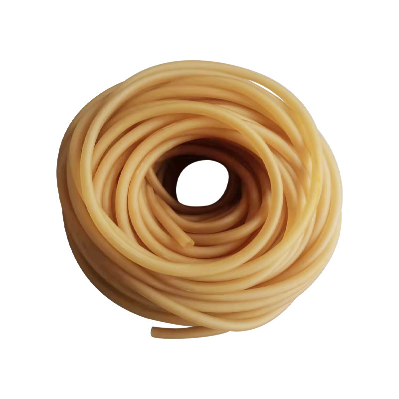 Yellow Latex Tube Tie 6*9 Manufacturer Wholesale Chemical Experiment Equipment High Elastic Hollow Hose Rubber Band 5*7