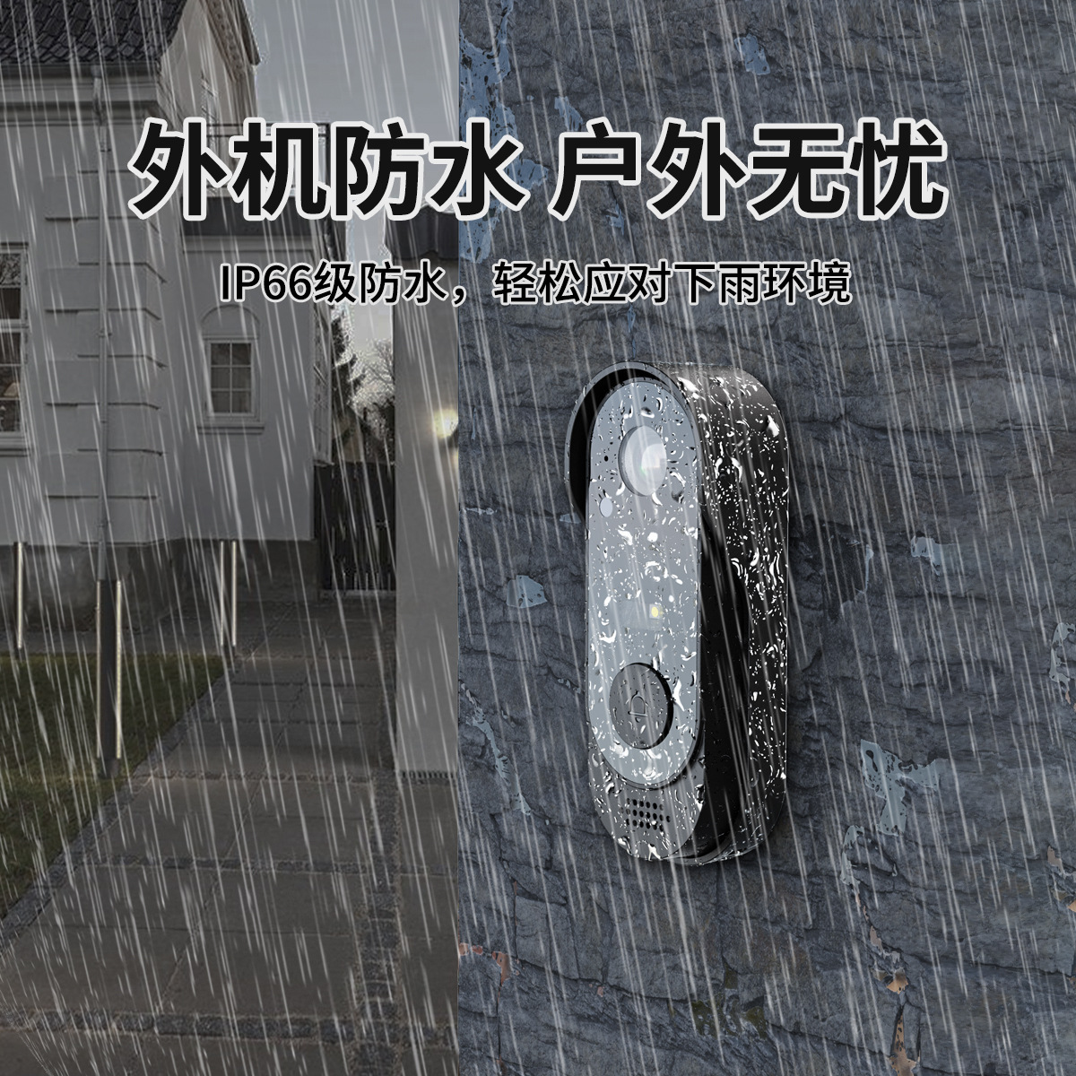 X8 Waterproof Video Doorbell Indoor Screen No Pairing Home Surveillance Video Intercom HD Night Vision Capshot