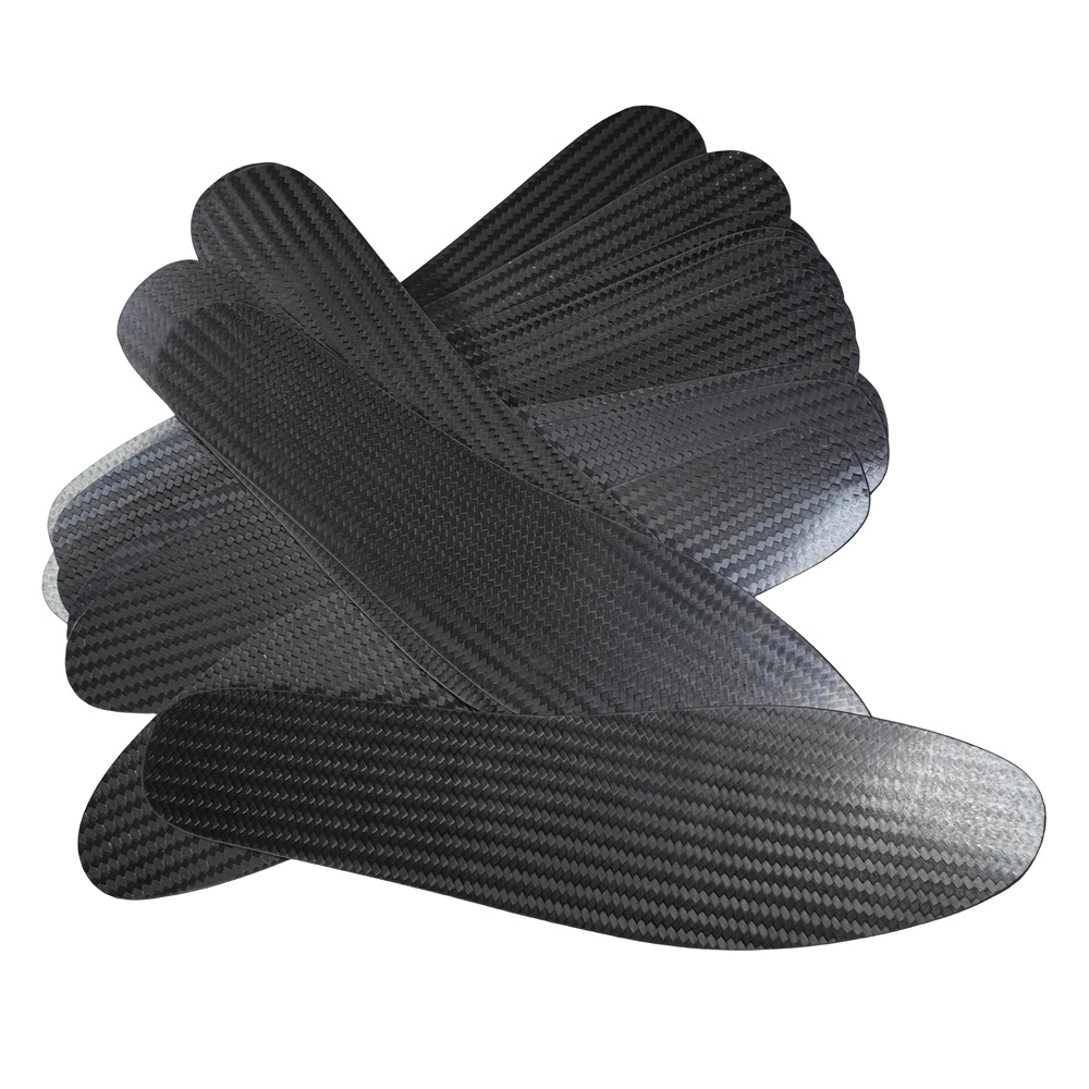 Factory Direct Supply Carbon Fiber Insoles Carbon Fiber Plate Full-Length Carbon Plate Insoles 3K Sports Insoles Running Carbon Plate Curved