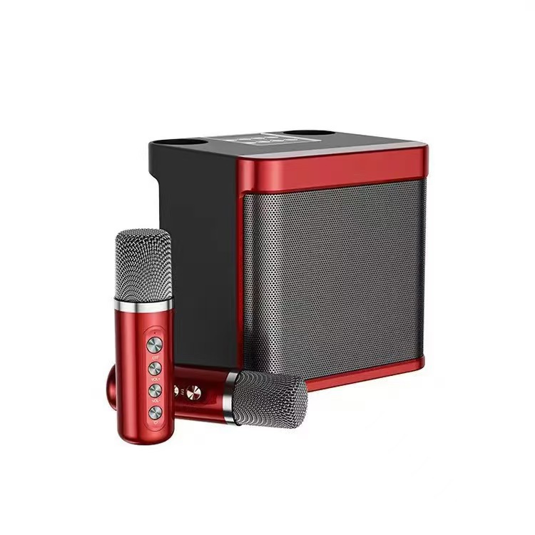 Ys203K Music Bluetooth Audio Cross-Border Wireless Dual Microphone Ktv All-In-One Home Outdoor 203 Bluetooth Speaker